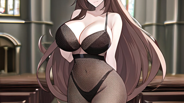 Whispers in the Confessional: A Tale of Long Hair, Fishnets, and Unbridled Passion